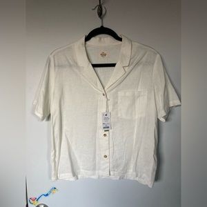 Marine Layer Size Small - White Colored Lucy SS Resort Shirt